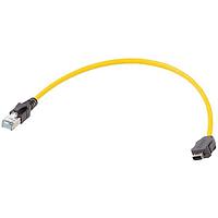 HARTING 33480147826010 Cat 6a ix Ind. -DB RJ45 Cat.6A FRNC yellow 1,0m