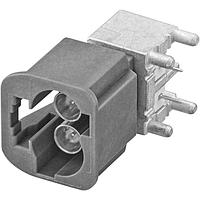 Rosenberger AMS29B-40MZ5-Z PCB Connectors dual, horizontal PCB, right angled with housing