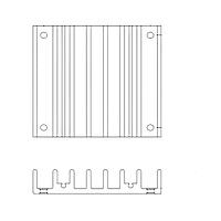 TDK-Lambda ACC-PYQB-HC05 PY Family Heatsink Heatsink PYQ 12.7mm longitudinal fin