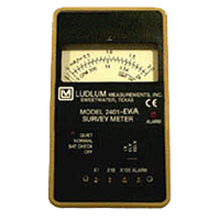 LUDLUM 2401-EWA End-Window GM Pocket-Size Survey Meter With Alarm (0 ~ 200 mR/hr; 0 ~ 210,000 cpm)