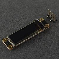 DFRobot DFR0647 On Screen Display Boards Fermion: Monochrome 0.91 128x32 I2C OLED Display with Chip Pad (Breakout)