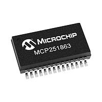 Microchip Technology MCP251863T-H/SS External CAN FD Controller with SPI Interface CAN FD Controller and CAN FD TRX w/SPI Interface Grade 0