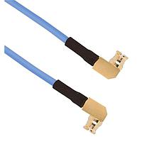 Amphenol SV Microwave 7012-1979 RF Cable Assemblies SMP Female R/A to SMP Female R/A 12" 180° Clocked Cable Assembly for .047 Cable