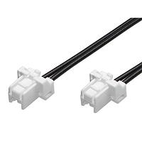 Molex 221958-1021 Discrete Wire CLIKMatetoCLIKMate (OTS) Cable Asmbly 2mm Ptch Sngl Row 100mm Lngth 2 Ckts Wht