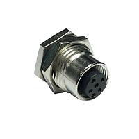 Amphenol LTW M12A-06PFFS-SF8C15 Sensor Cables / Actuator Cables M12 Circular Metric Connector, A Code, Metal, 2A, 06 pins, Female Connector, Female Contact, Hexagonal, Screw Thread, Solder, Receptacle With Cable/Wire, Length 150mm, IP68 / IP69K