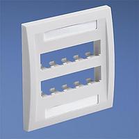 Panduit CFPE10WH-2GY Wire Ducting & Raceways Faceplate 10 Port Double Gang Executi