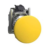 SCHNEIDER XB4BC51GEX Flush HAZ LOC PUSHBUTTON SWITCH, 24- 240 Vac/dc, CONTACTS 1 N.O., Yellow, -40 +70 , IP65