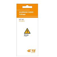 Q-Cee's - TE Connectivity 2403900-1 General Purpose Label WARNING25-LABEL-BOOK OF 150