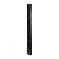 HellermannTyton VWMS4X4X5BK7 Racks & Rack Cabinets Vertical Wire Manager Dual-Sided, Side Mount, 4.0" x 4.0" x 83.0" Front, Black, 1/box