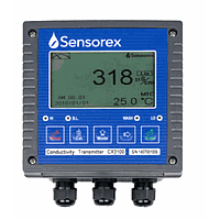 SENSOREX CX3100 Online Transmitter / Controller for Conductivity, Resistivity, and Salinity (2000mS, 20.00 MΩ/cm, 199.99 ppt)