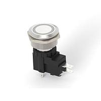 Alcoswitch - TE Connectivity 2-2364700-1 Pushbutton Switches AVH25 FLT SS MT RNG R&G 12V16A