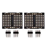 Lixie Labs PIX-CHROMA-R1-2PC LED Displays Two Pixie Chroma RGB LED-matrix displays - each with two 5x7 sections