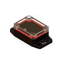 Serpac RBF32P04C08B NEMA/IP Rated Clear/Black Flanged Base Plastic Box Enclosure for Wall/Surface Mount