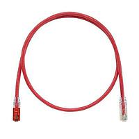 Panduit UTPKSP7MRD Cat 6 Keyed Copper Patch Cord, Cat 6, Red UTP