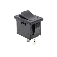 E-Switch R1966FBLKBLKEF Rocker Switches SPST MOM QC 15A