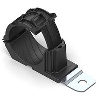 HellermannTyton 151-02013 Ratchet Clamp Ratchet P-Clamp, 1.38 - 2.01" Bundle Dia, 180 Med, 0.33" Hole Dia, PA66HIRHSUV/SS304, Black, 140/ctn