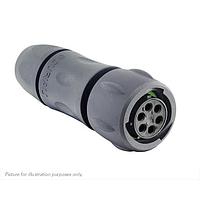 Eaton Souriau-Sunbank UTSX6JC106S Plugs Plug, with cable gland backshell, for 6 female contacts, IP68/69K