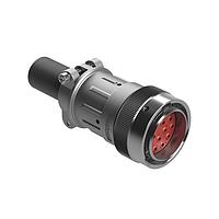 Amphenol SINE Systems AHDM06-24-16PR-059 Connectors Plug Kit, Shell size 24, 16 positions, socket, reduced diameter seal, wide thread, cable clamp backshell