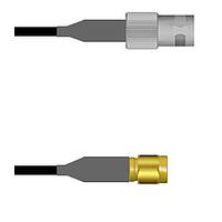 Amphenol Custom Cable Q-090690008096i RF Cable Assemblies BNC-SJ/SMA-SP RG58 96I