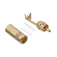 REAN NYS352AG RCA Phono Connectors PLUG RCA GOLD/GOLD REAN
