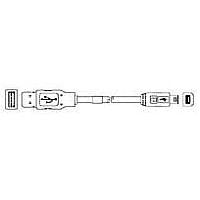 AMP Connectors - TE Connectivity 1487589-2 USB 2.0 USB A-B 25/22 WHITE 2.5 M