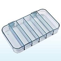 Flambeau 5128CL Multiple Compartment Six-Compartment Box 7" x 4" x 1 1/16" (17.78 x 10.16 x 2.70 cm)