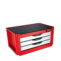 TOPTUL TBAA0305 - 3-Drawer Middle Tool Chest - GENERAL SERIES - RED