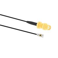 Amphenol RF 095-902-583-150 RF Cable Assemblies RF Connector MHF I LK Right Angle Plug to SMA Straight Jack Bulkhead Rear Mount 1.13 mm 50 Ohm 150 mm