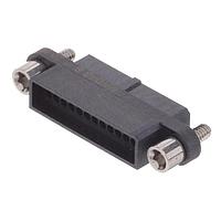 Amphenol Socapex MHDAS2M026BE01 Connectors Micro HDAS 26 male crimp contacts AWG 2626 position pin 1.27 mm 2 row straight