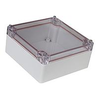 Serpac RB55P06B10C NEMA/IP Rated N4/IP67 BLK/CLR POLY 4.72 x 4.72 x 1.59"