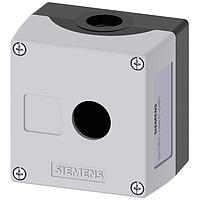SIEMENS 3SU18010AA000AB1 Enclosure ENC PLASTIC,GREY TOP, 1 HOLE, 22MM,EMPTY