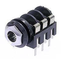 NEUTRIK NMJ6HCD3-AU Phone Connectors 1/4" STERO JCK SWTCH FULL TRD NSE PC HOR