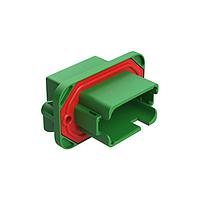 Amphenol SINE Systems AT13-12PC-BM21CP Automotive Connectors 12 Position 90  Flange Mount PCB Receptacle