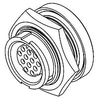 CONXALL W4282-10SG-300 Connectors MU WR PNL 10#20 SKT SOLDER
