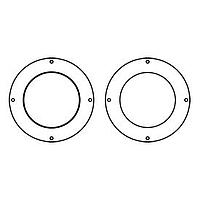 Sanyo Denki 109-1069H Inlet Ring Nozzle Inlet Nozzle for 133mm Centrifugal Fan, Black