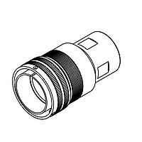Amphenol Industrial GTCE030AMI32-XGP(072)(M40)(M) Connectors GTC-E, square flange receptacle, bayonet, shell size 32, 4 sz4+1 sz12 pin silver plated, crimp, rear adapter accessory,cable gland, gray zinc plating, ROHS