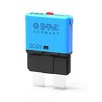 E-T-A Circuit Breakers 1616-21-40A Circuit Breakers Miniaturised single pole press-to-reset cycling trip free thermal circuit breaker with fast trip curve designed for automotive fuse block installation.50 pc line item MOQ. You cannot combine quantities within series to reach MOQ