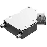 Amphenol Positronic D15000AKNT20/AA Banded Backshell D-Sub Backshell Banded Ellipt Side slot, F, UNC 4-40 treads/washer set,  Size 2