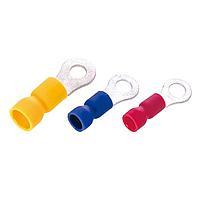 KS Terminals RVE1-12 Butted Seam Vinyl, Easy Entry Ring, 22-16 AWG, 1/2"