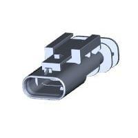AMP Connectors - TE Connectivity 1-1703494-4 Tab Housing 3POS,TAB 1.2X0 .6,TAB HSG,ASSY