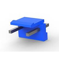 AMP Connectors - TE Connectivity 3-1123724-2 Headers & Wire Housings 3.96EP HDR ASSY 2(3)P BLUE