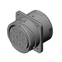 JAE Electronics JK06AM07SN1-F0 Circular MIL Spec Connector 7 Position Panel Mount, Receptacle, Socket Contact, N