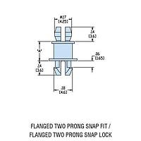 Heyco 10328 PCB Support HMSPS-12 NATURAL NYL PCB Support