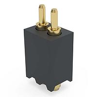 Mill-Max 854-22-002-30-041101 Spring Loaded Header .050" Pitch Single Row, Spring-Loaded Connector w/ Flat Tip Plunger; SMT