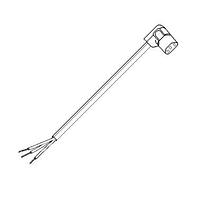 Volex 17537 10 B1 No Plug Power Cord 18AWG RECP-ST 9FT 10IN (3.0m) BLK