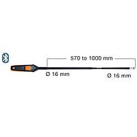 TESTO 0635 9571 Vane Probe (Ø16 mm, 0.6~50m/s, -10~70°C, Bluetooth)