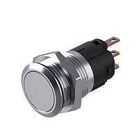EAO 82-6651.2154 Anti-Vandal Illuminated pushbutton.maintained.22mm.stainless steel SUS 316L.flush/flat.ring illumination Tritan.white 24VDC.Ag.plug in