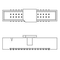 Amphenol FCI 20021521-00020C4LF Shrouded VERT SMT TYPE HDR