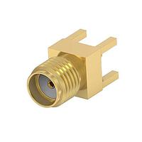Linx Technologies - TE Connectivity 2466279-1 PCB Connectors SMA Str PCB Jack, Thru Hole, Gold Plated, 50 Ohm