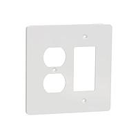 Square D SQWS802452WH Cover Frame 2 G MID+ 1 DUPLEX 1 DECO WP WH